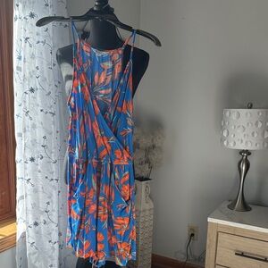 Market & Spruce Blue and Orange Patterned Garment